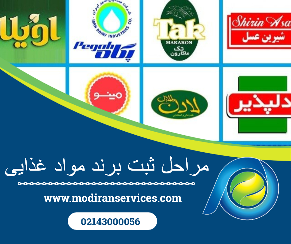 مراحل ثبت برند مواد غذایی